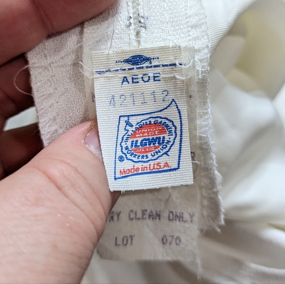 NWT Vintage Bill Levkoff White Halter Knee Length Dress 6 - Picture 9 of 13